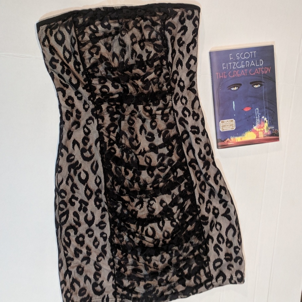 Forever 21 Leopard Print Bodycon Dress - MED